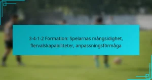 3-4-1-2 Formation: Spelarnas mångsidighet, flervalskapabiliteter, anpassningsförmåga